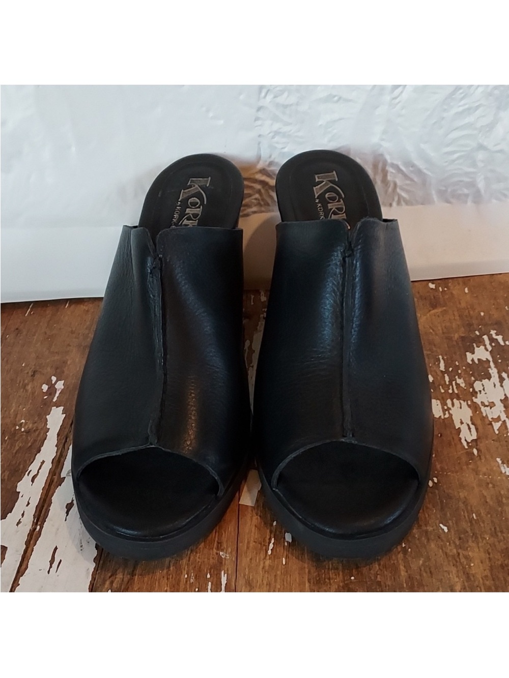 Korks By Kork Ease Open Toe Mule Heel Size 9
